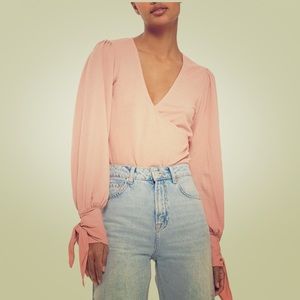 TOPSHOP WRAP TOP - NWT!
